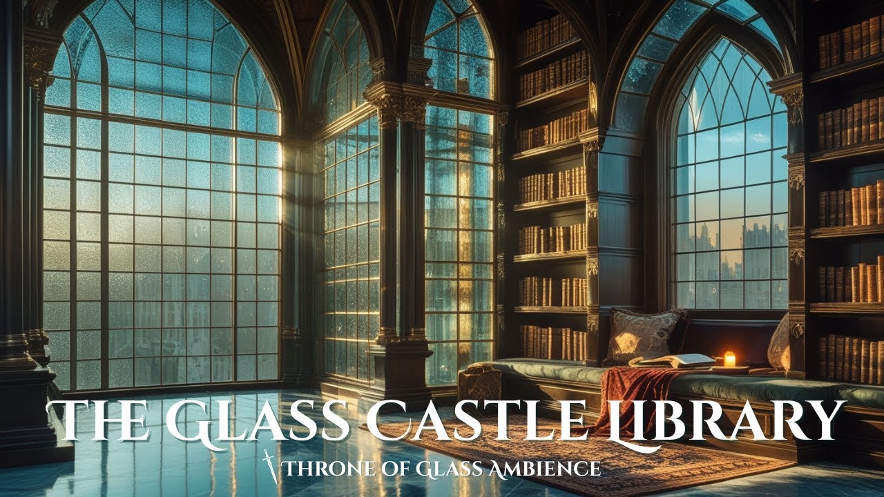 The Glass Castle Library | Throne of Glass Inspired | Fae Library Cozy Fantasy Reading Ambience
