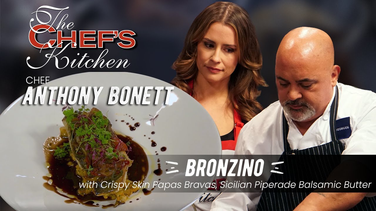 Bronzino with Crispy Skin & Papas Bravas | Chef Anthony Bonett