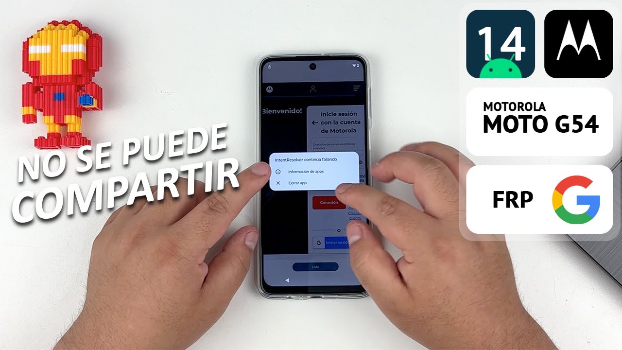 Eliminar Cuenta de Google Motorola Moto G54 | Android 14 | No se puede Compartir