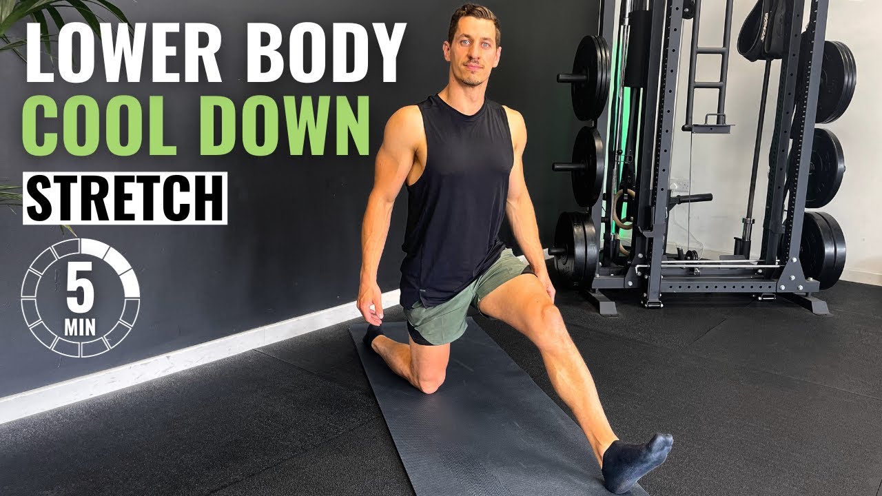 5 Min LOWER BODY COOL DOWN STRETCH ROUTINE | Follow Along
