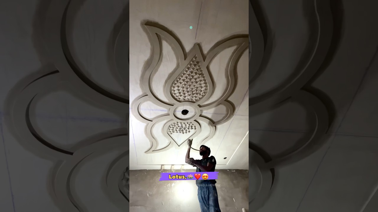 How to making tiki design in Ceiling 🔥 #designer #popdesign #interiordesign #art #karigar