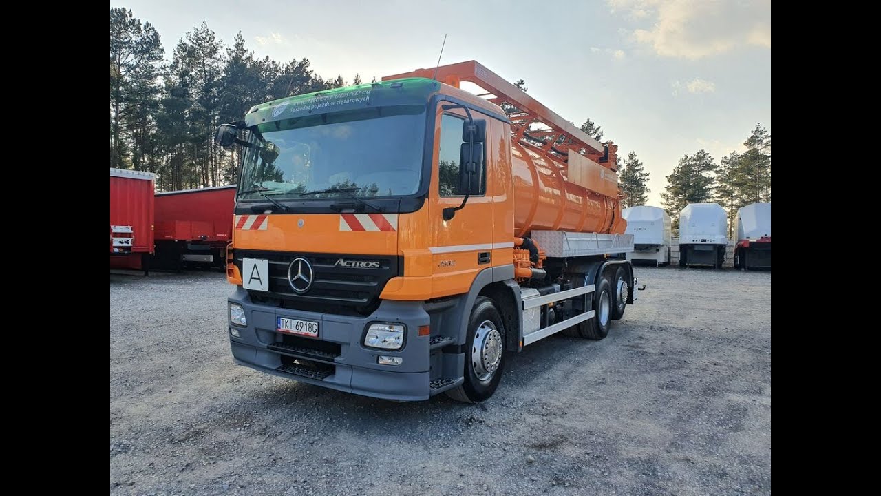 Samochód asenizacyjny MERCEDES-BENZ 2532 6x2 WUKO LEISTIKOW DO CZYSZCZENIA KANAŁÓW, KANALIZACJI