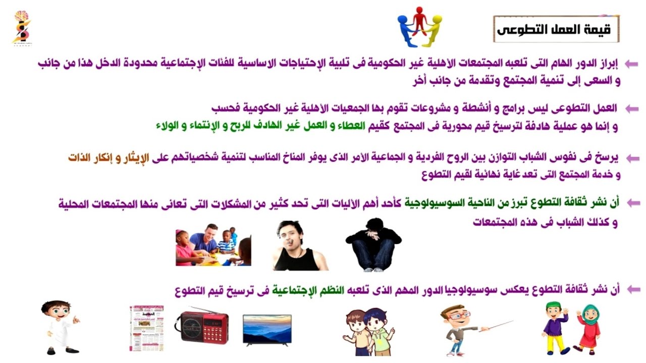 شرح درس « ثقافة العمل التطوعى » علم إجتماع ثانوى | نظام جديد 2022