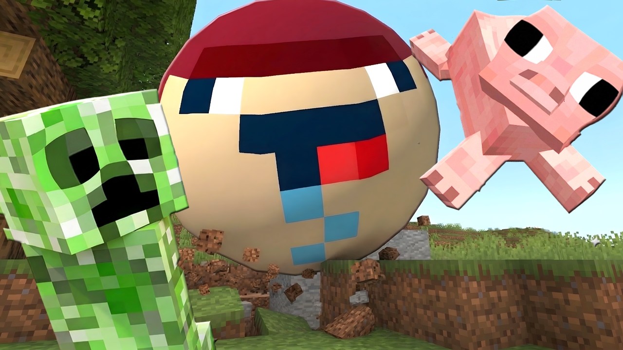 &iexcl;MINECRAFT pero SOY UNA BOLA!