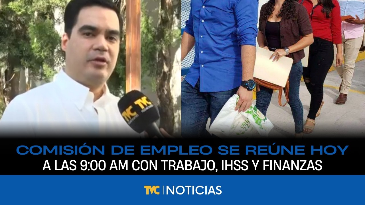 Comisión de empleo se reúne hoy a las 9:00 AM con Trabajo, IHSS y Finanzas