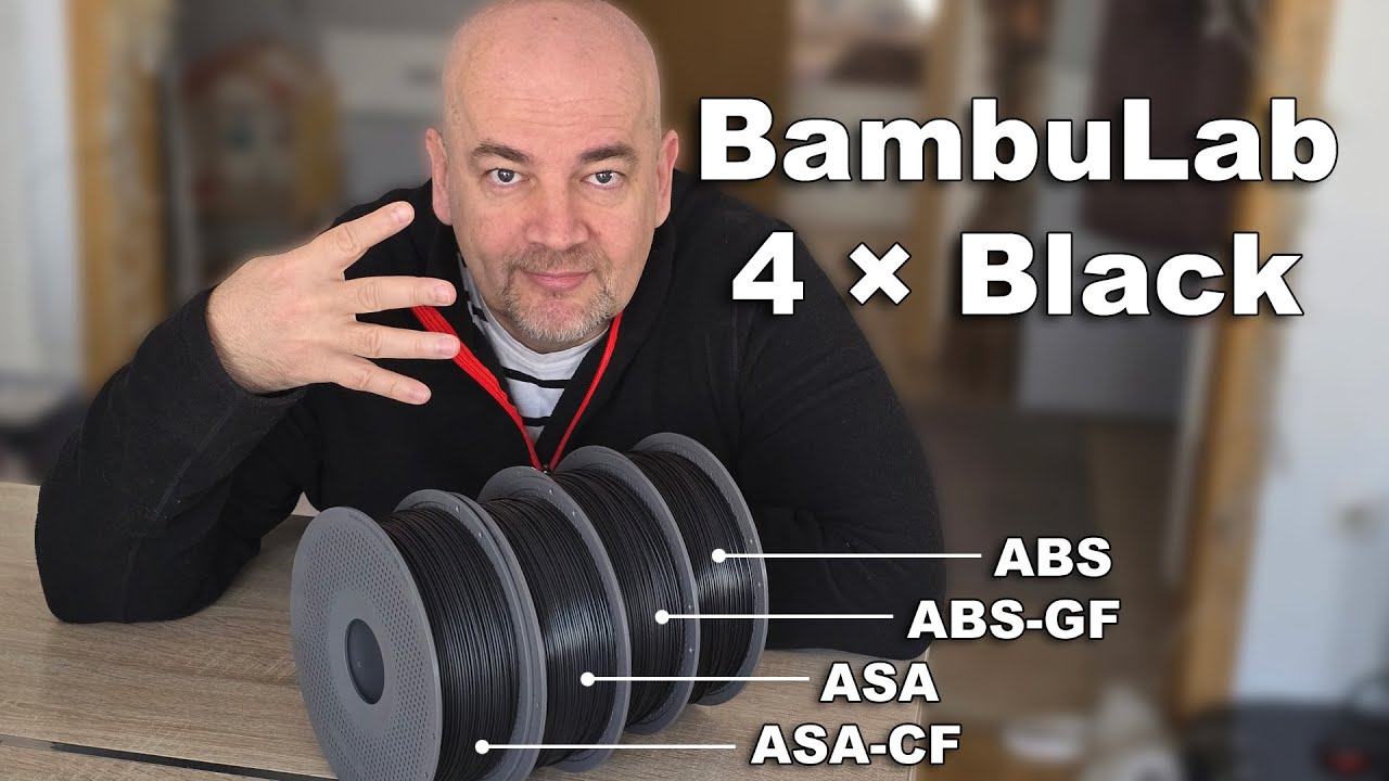 BambuLab 4×Black: ABS, ASA, ABS-GF and ASA-CF