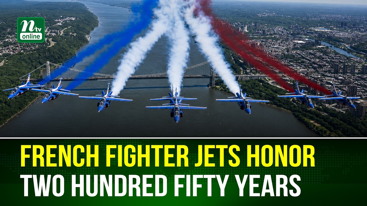 French Fighter Jets Fly Over Washington to Honor 250 Years of U.S. Independence | NTV Global