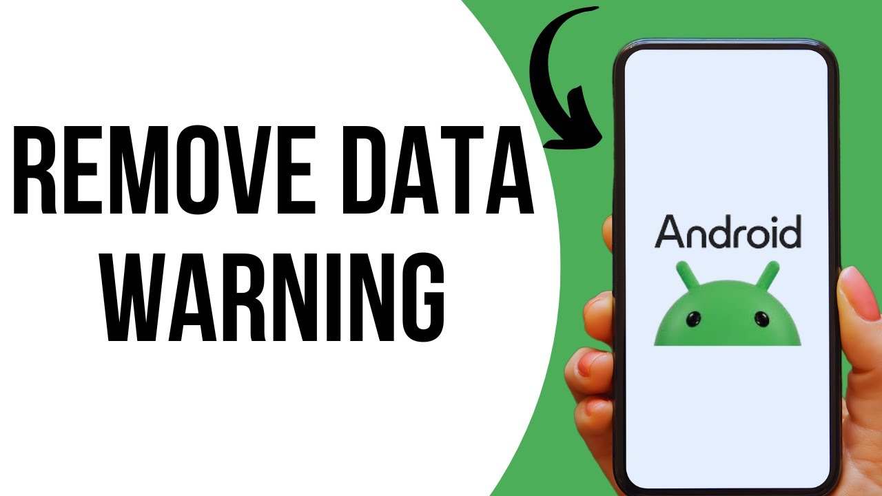 How to remove data warning notification ?