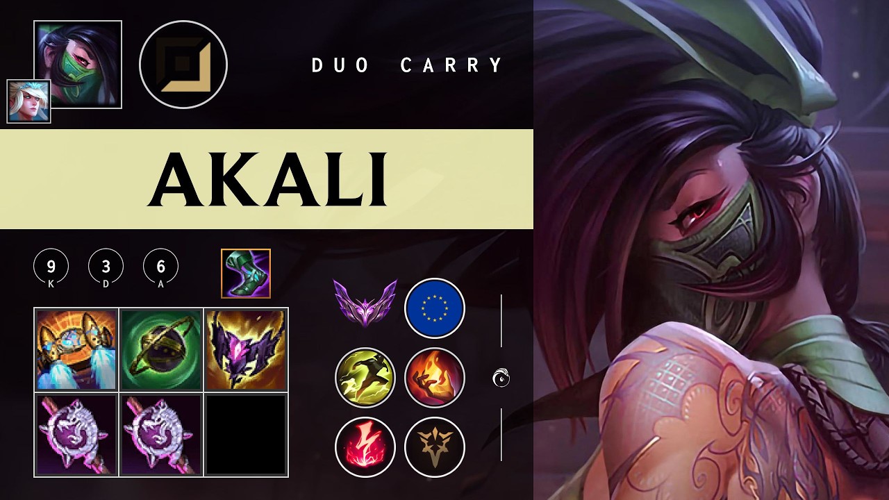 Akali Carry vs Zeri - EUW Master Patch 26.04