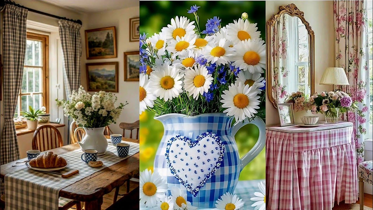 Every Room Cozy & Charming! Plaid & Checks Decor Ideas for a Farmhouse Vintage Look HOME DECOR 🌻