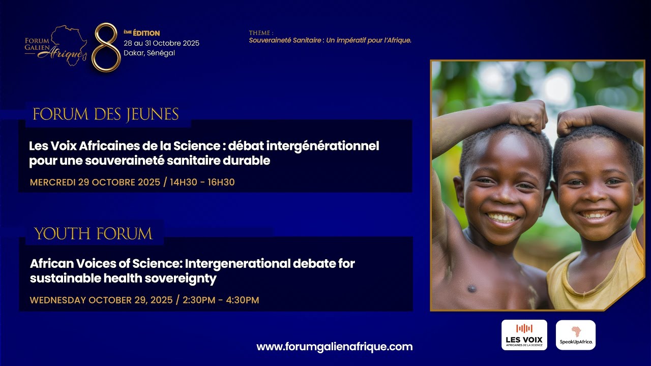 FORUM DES JEUNES - Les voix africaines de la science: Débat intergénérationnel pour une souveraineté
