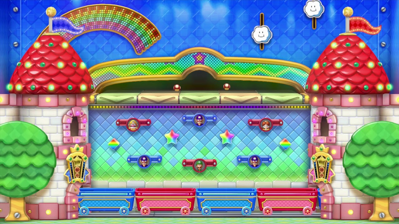 Mario Party 10 minigame: Movin' Mushrooms 60fps