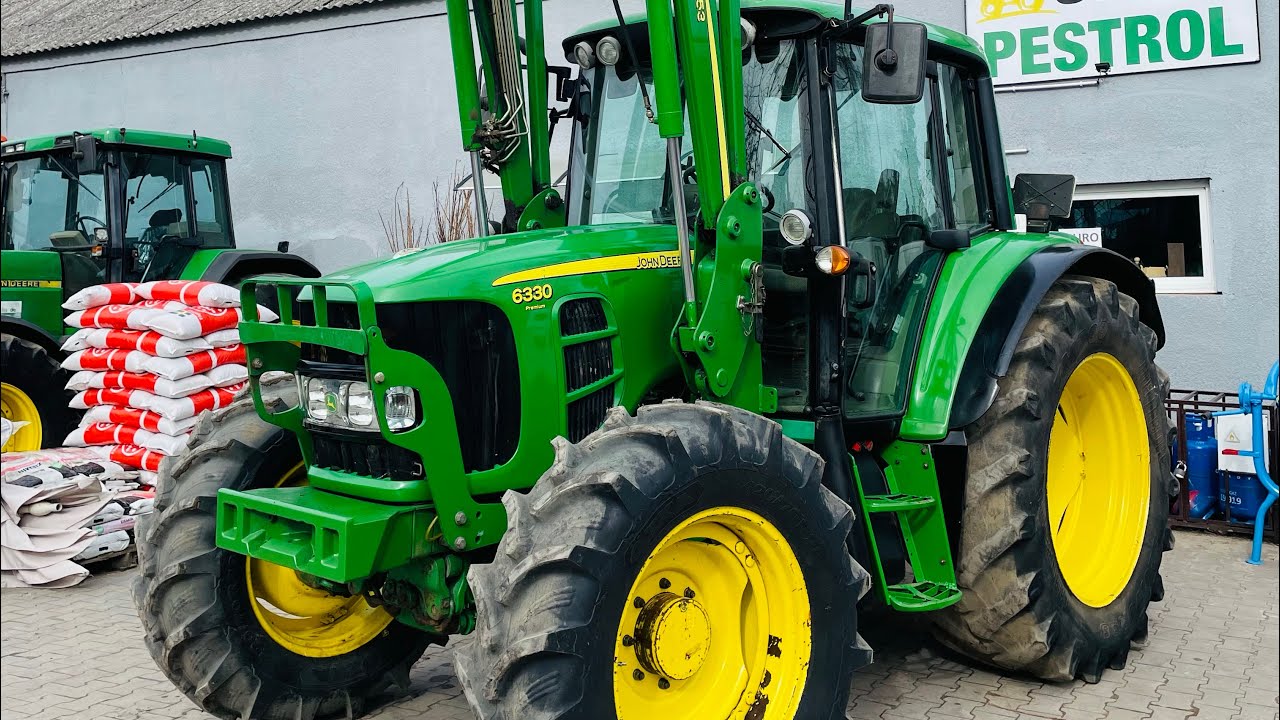 JOHN DEERE 6330 Premium, z oryginalnym ładowaczem czołowym 653, 120KM, nowe opony,  *PESTROL*