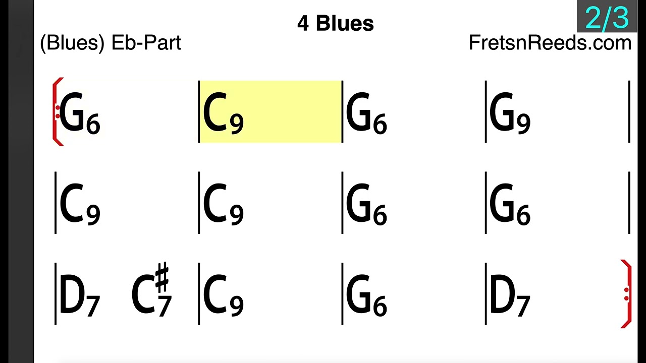 4 Blues Eb Alto part