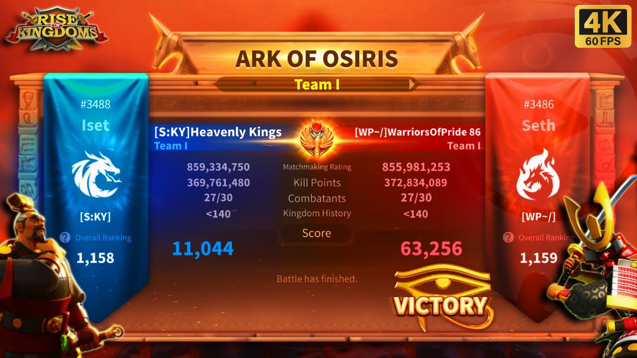 ROK : Ark Of Osiris | تابوت اوزوريس | Kingdom #3486 vs #3488 Rise of Kingdoms
