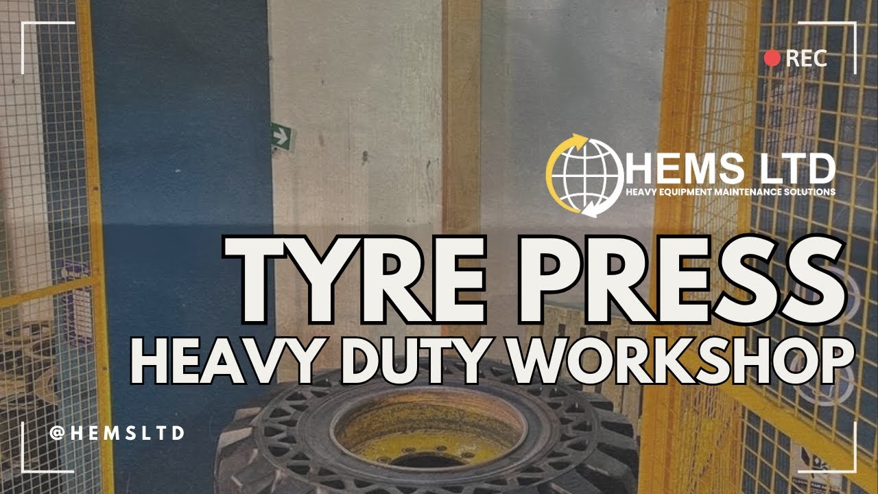 Heavy-Duty Workshop Tyre Press // HEMS LTD