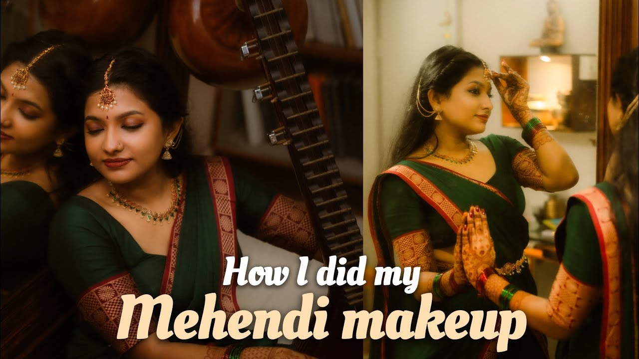 How did my own Mehendi makeup look | Watch Me Get Mehendi-Ready Live #weddingseries #bride #makeup