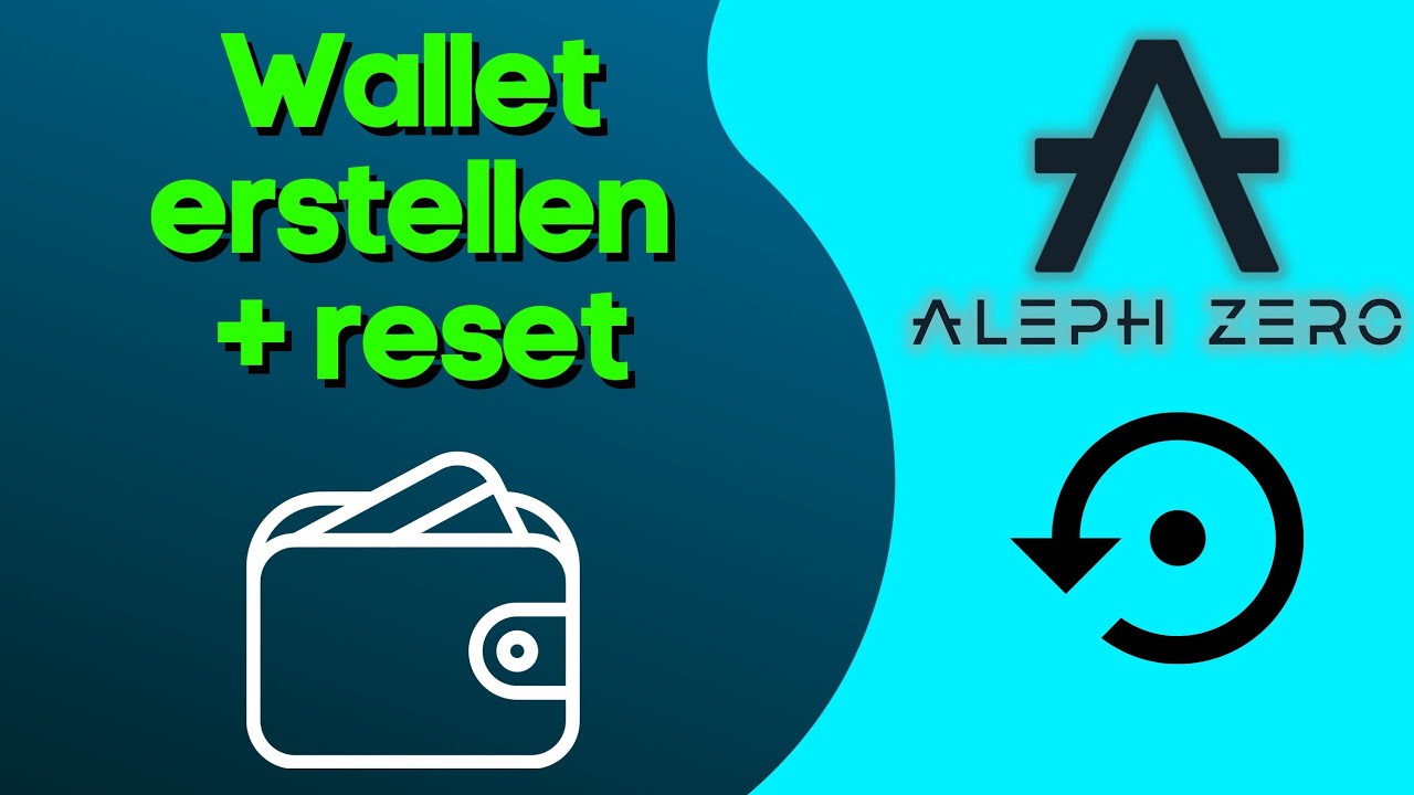 Wallet erstellen Aleph Zero AZERO? + Wallet wiederherstellen.