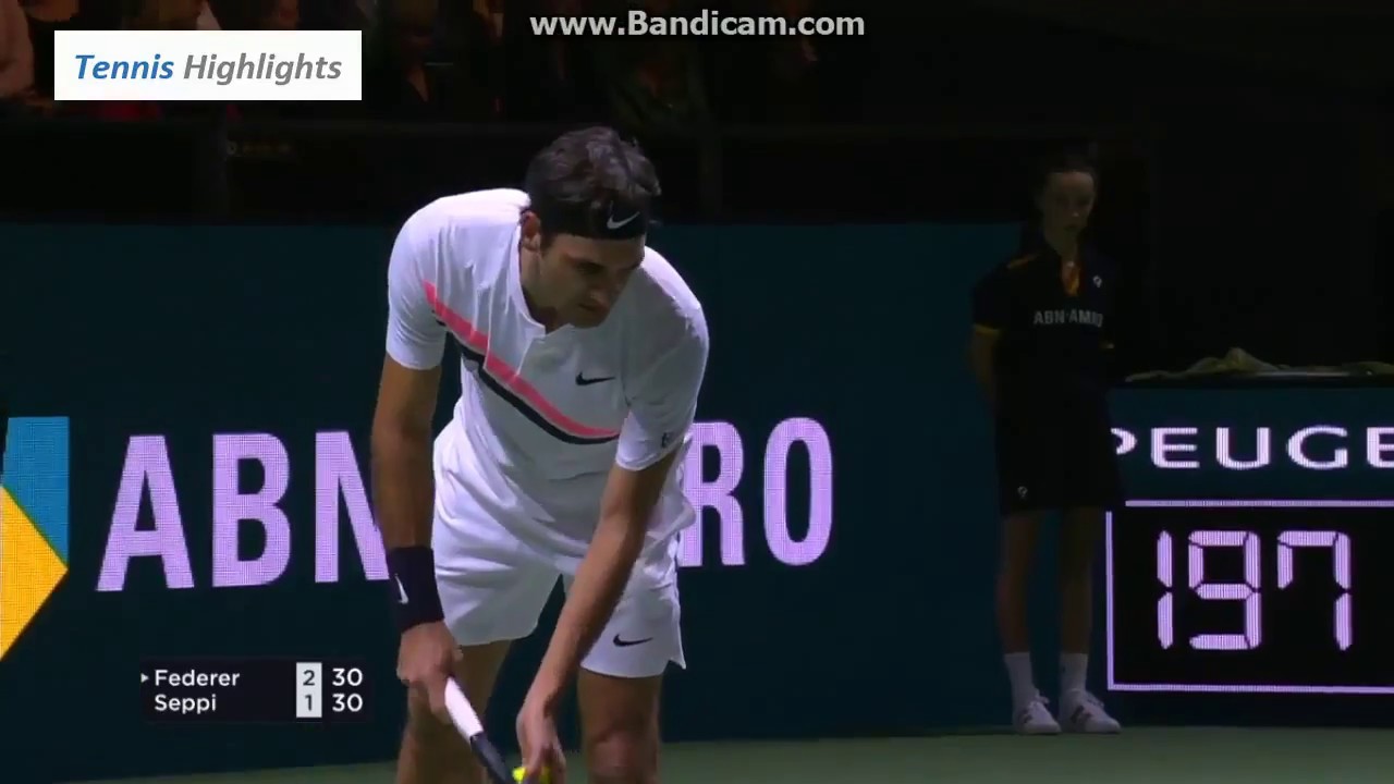 Roger Federer vs Andreas Seppi - SF Rotterdam 2018 Highlights