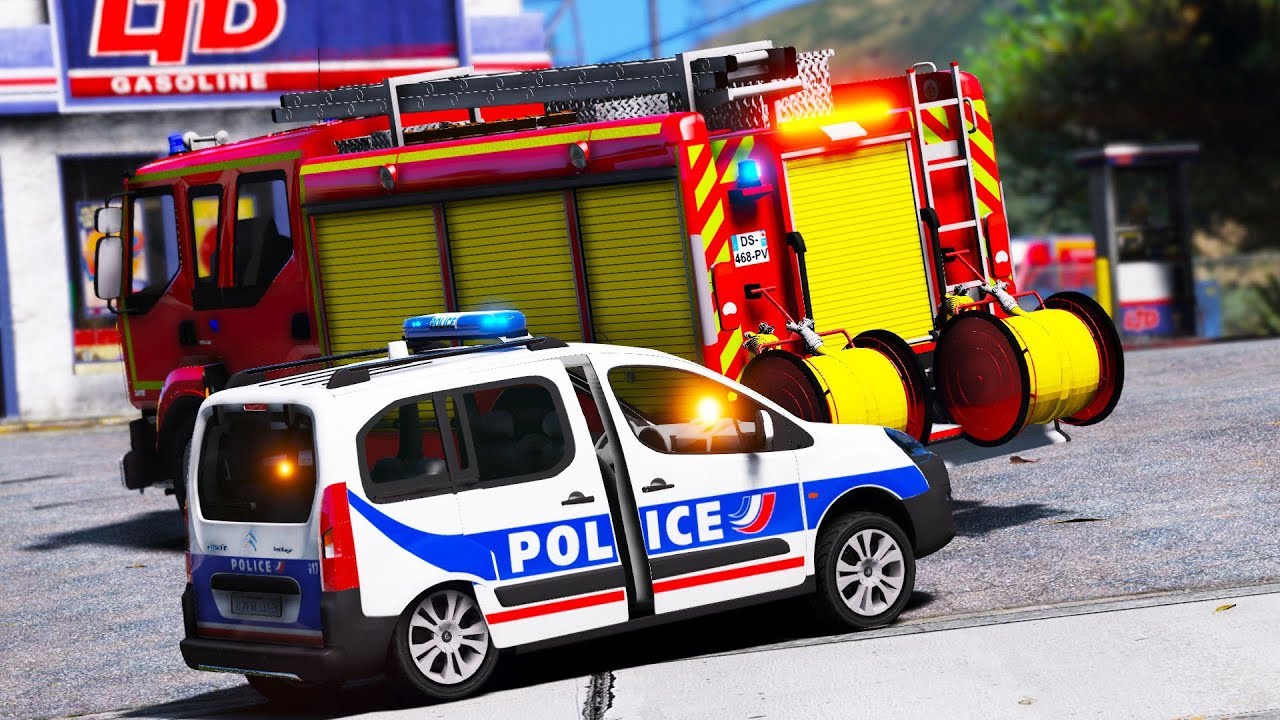 [GTA 5] FEU DE STATION SERVICE !! SAPEURS-POMPIERS | GARDE #12