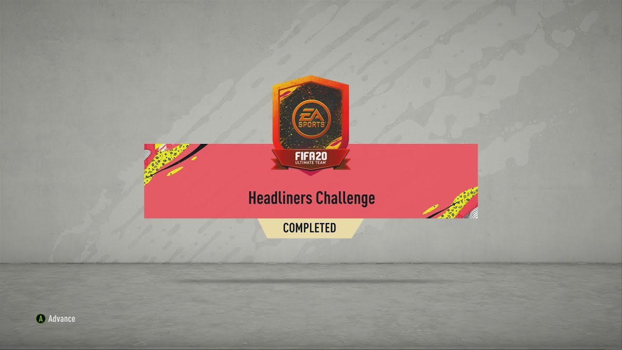 FIFA 20 SBC Headliners Challenge #5 - Total Cost: 7,750 Coins