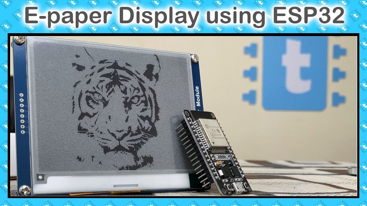 Дисплей на электронной бумаге с ESP32 и Arduino IDE | 4,2-дюймовый дисплей E-ink от waveshare | LCSC