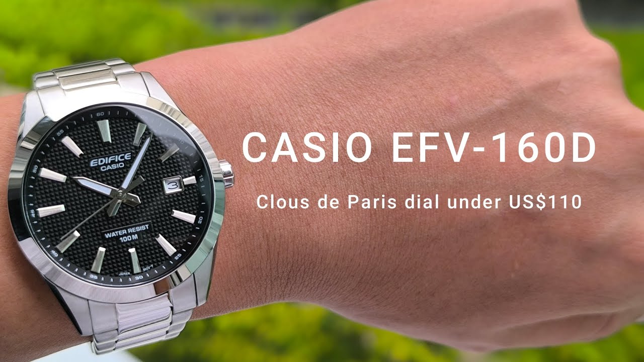 Casio should have used this dial for its first automatic watch! Unboxing of Casio EFV-160D