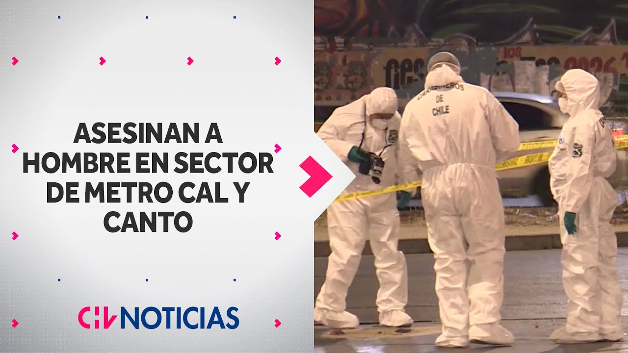 RECIBIÓ BALA EN EL PECHO: Asesinan a hombre de 30 años afuera de estación de Metro Cal y Canto