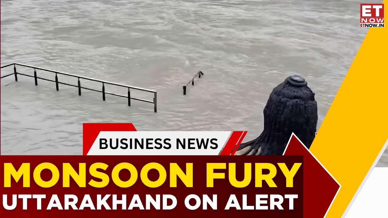Alaknanda River Swells Dangerously As Relentless Monsoon Batters Uttarakhand | Top News | ET Now