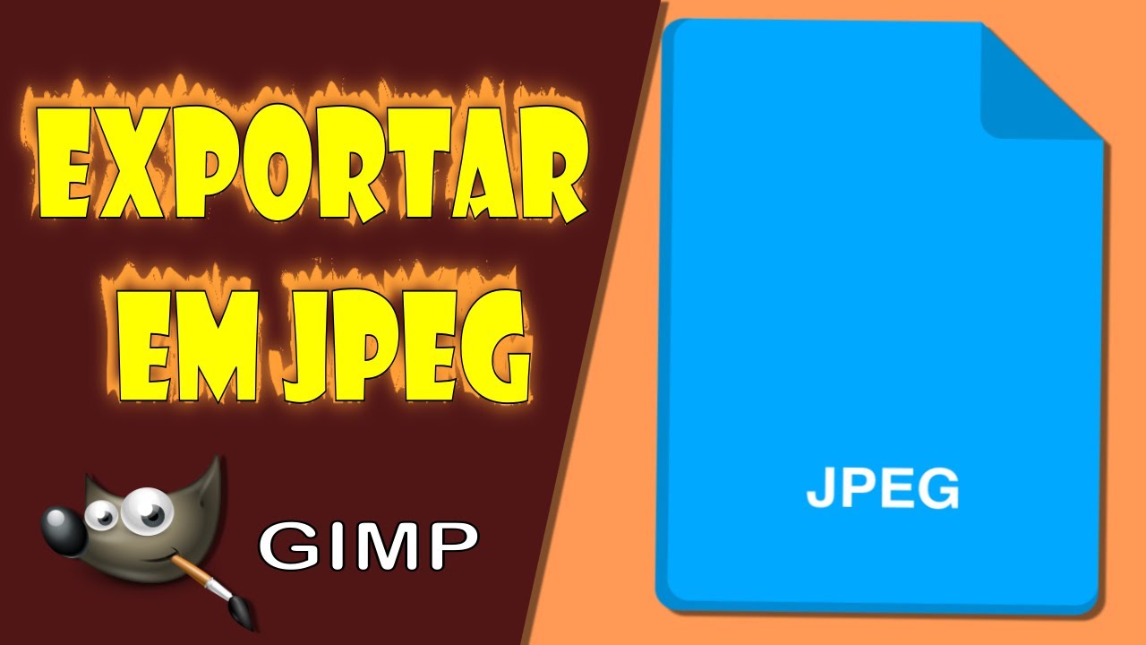 Como Salvar uma foto em JPEG no Gimp