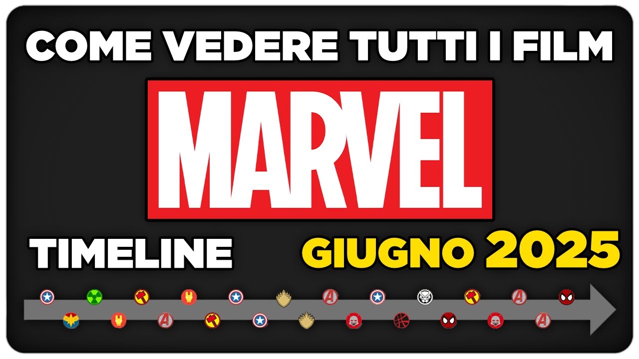 Come vedere tutti i film MARVEL NEL 2025 - TIMELINE MCU ITALIA
