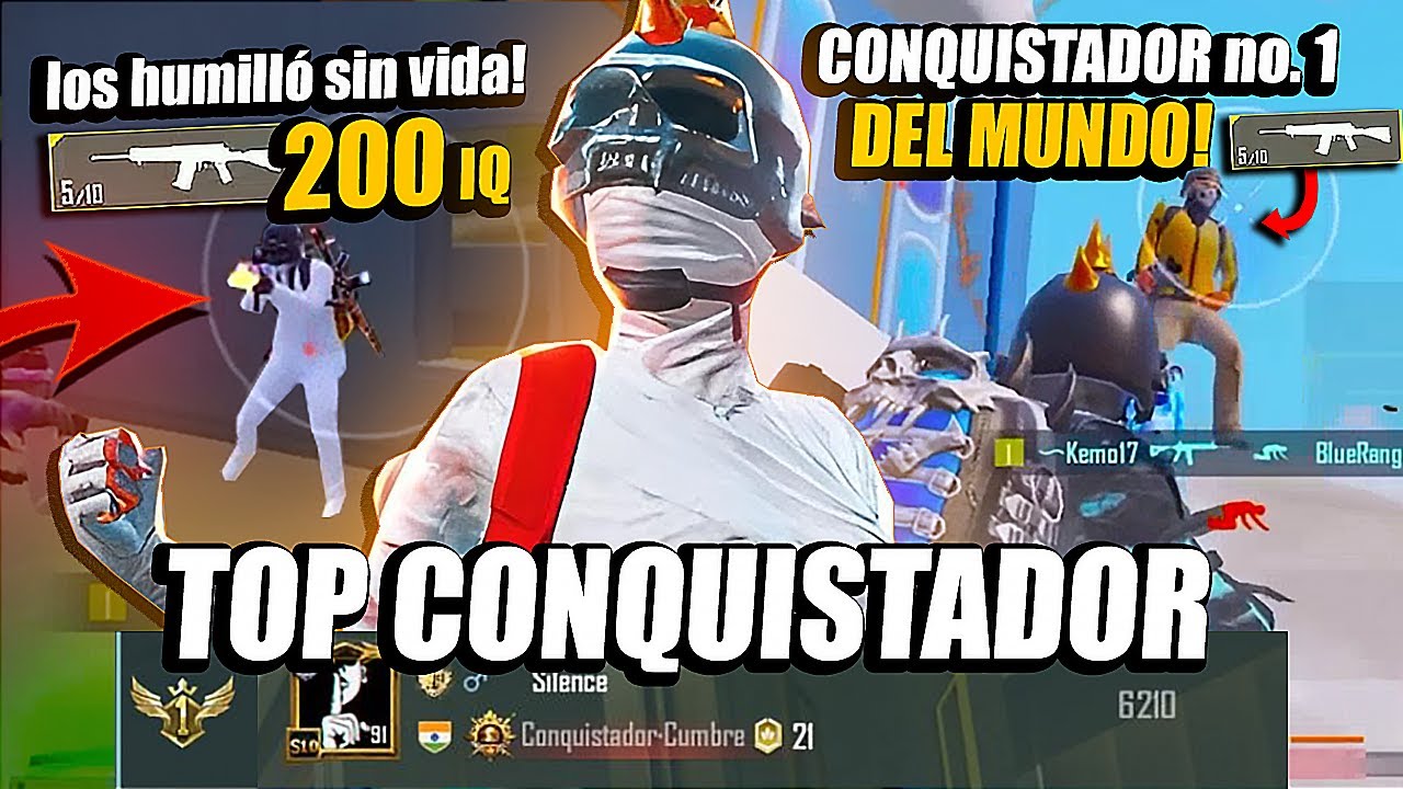 Así es ENFRENTAR al CONQUISTADOR #1 DEL MUNDO en PUBG Mobile!🔥¡INCREIBLE como HUMILLA PRO PLAYERS!
