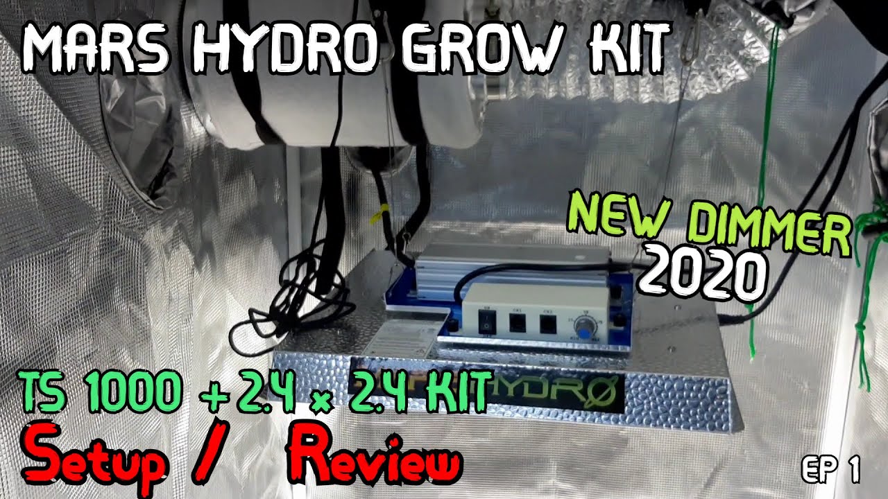 MARS HYDRO 2.4x2.4 GROW TENT KIT || SETUP AND REVIEW || #MarsHydroCup