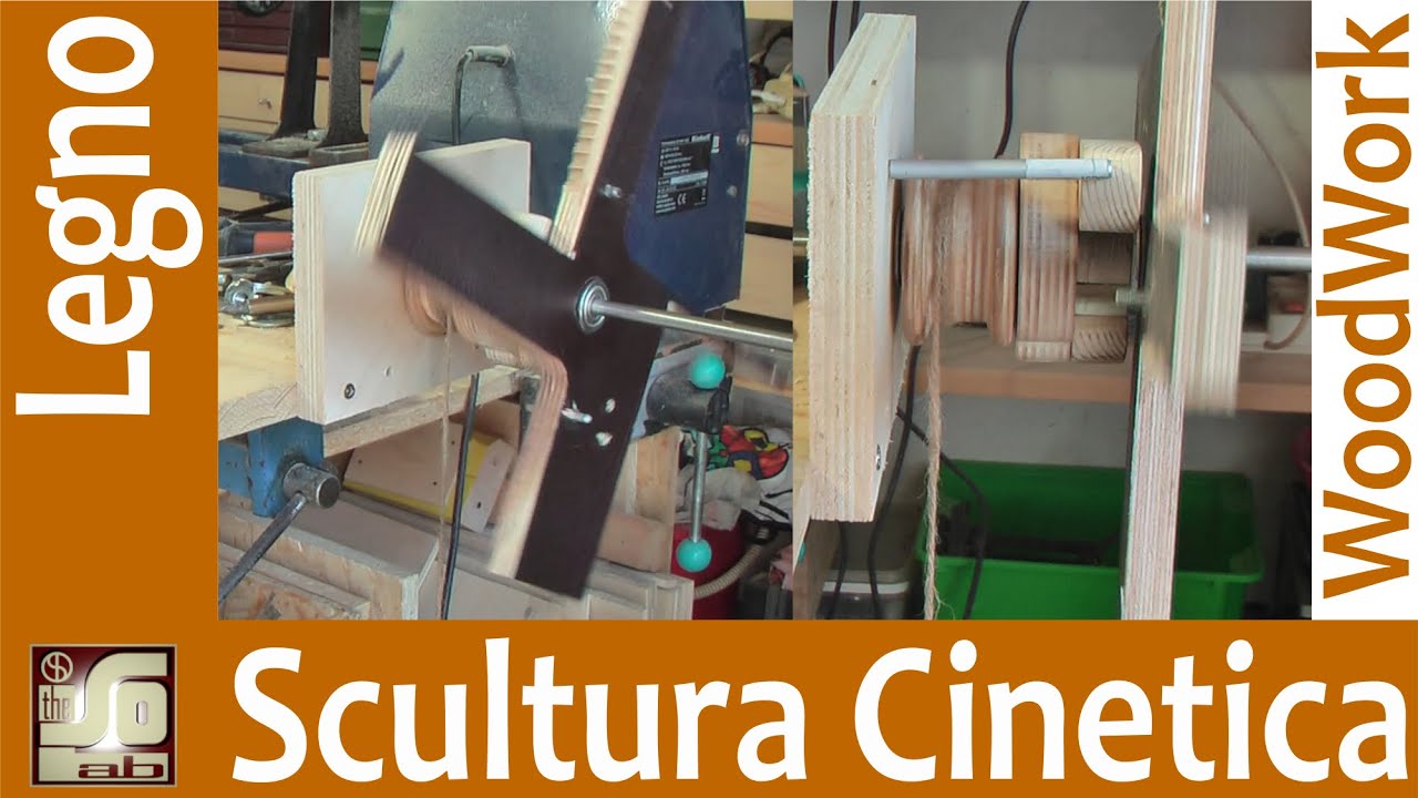 KINETIC ART - Scultura cinetica in legno - Il motore del movimento