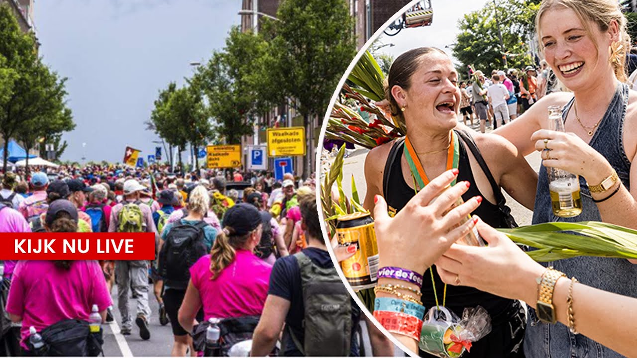 KIJK LIVE: Vierdaagse-lopers feestelijk onthaald op Via Gladiola