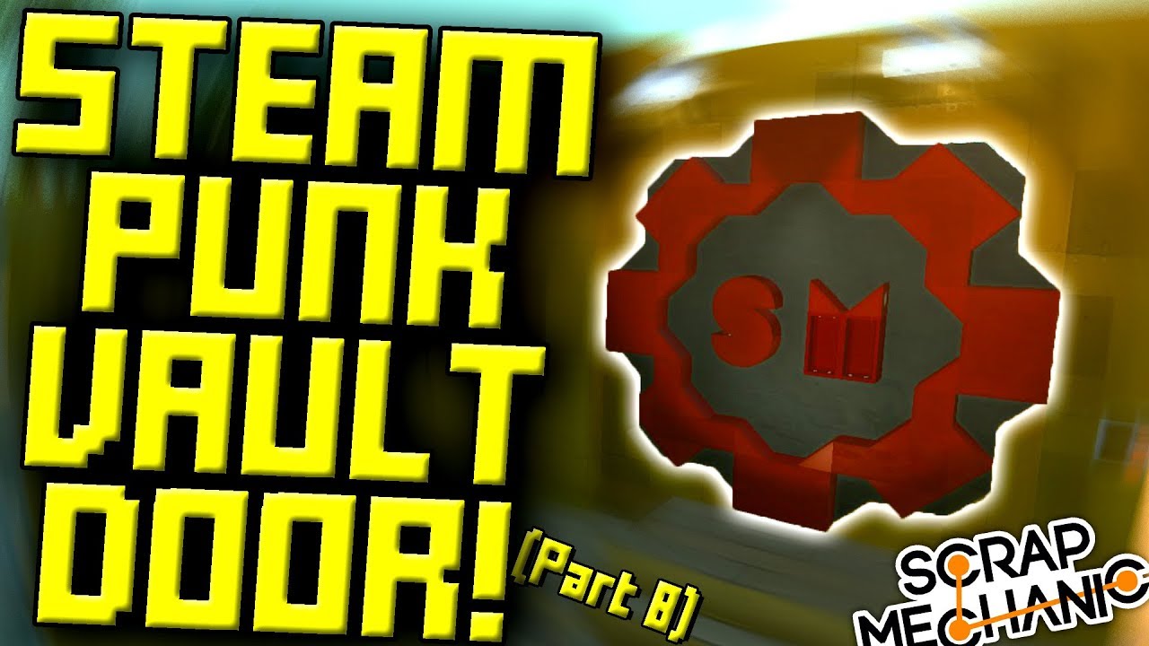 ROTATING VAULT DOOR! (Suspended Mountain Base Part 8) - Scrap Mechanic Gameplay