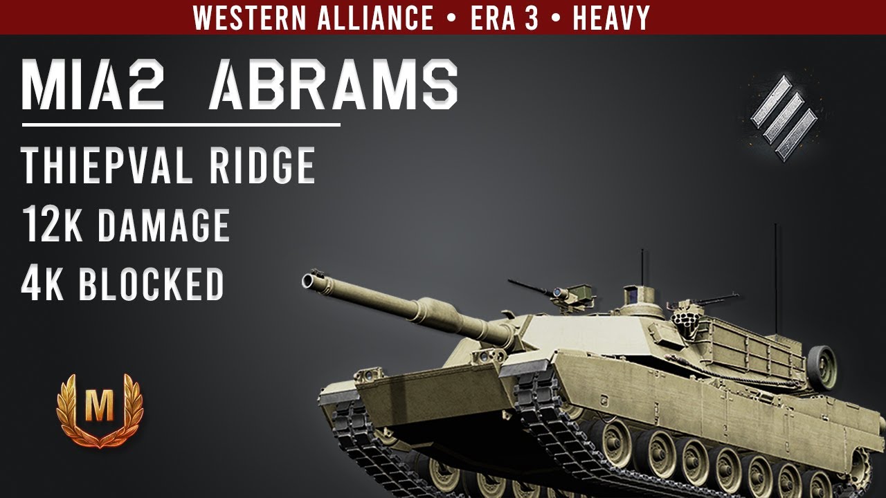 M1A2 Abrams | 12k Damage | 4k Blocked | Thiepval Ridge [ WoT Console: CW ]
