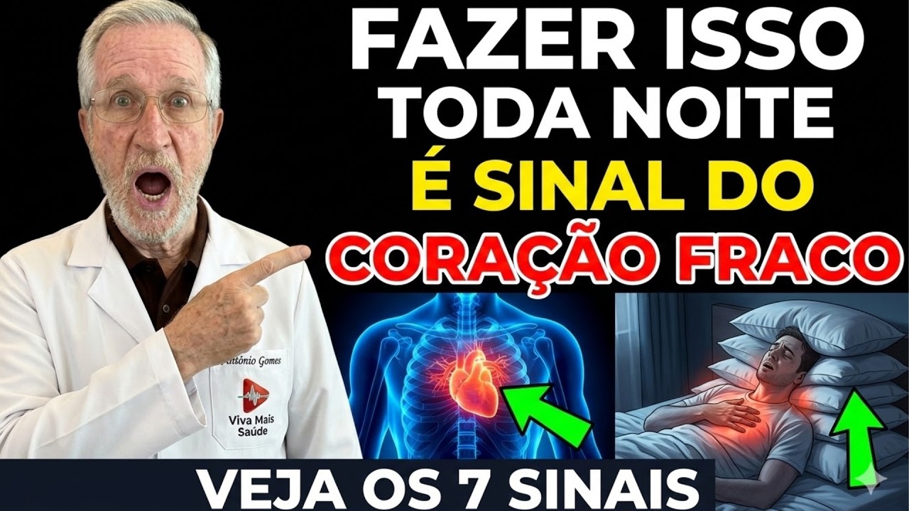 Fazer ISSO toda noite é sinal que seu CORAÇÃO tá fraco (VEJA OS SINAIS)