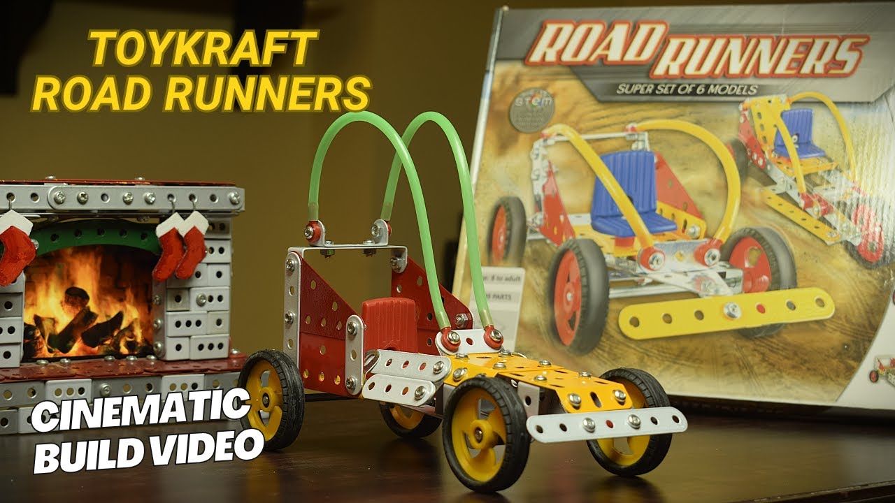 Steel, Screws, and Silence – A Cinematic Model Build  of a Meccano-Compatible Roadrunner Car