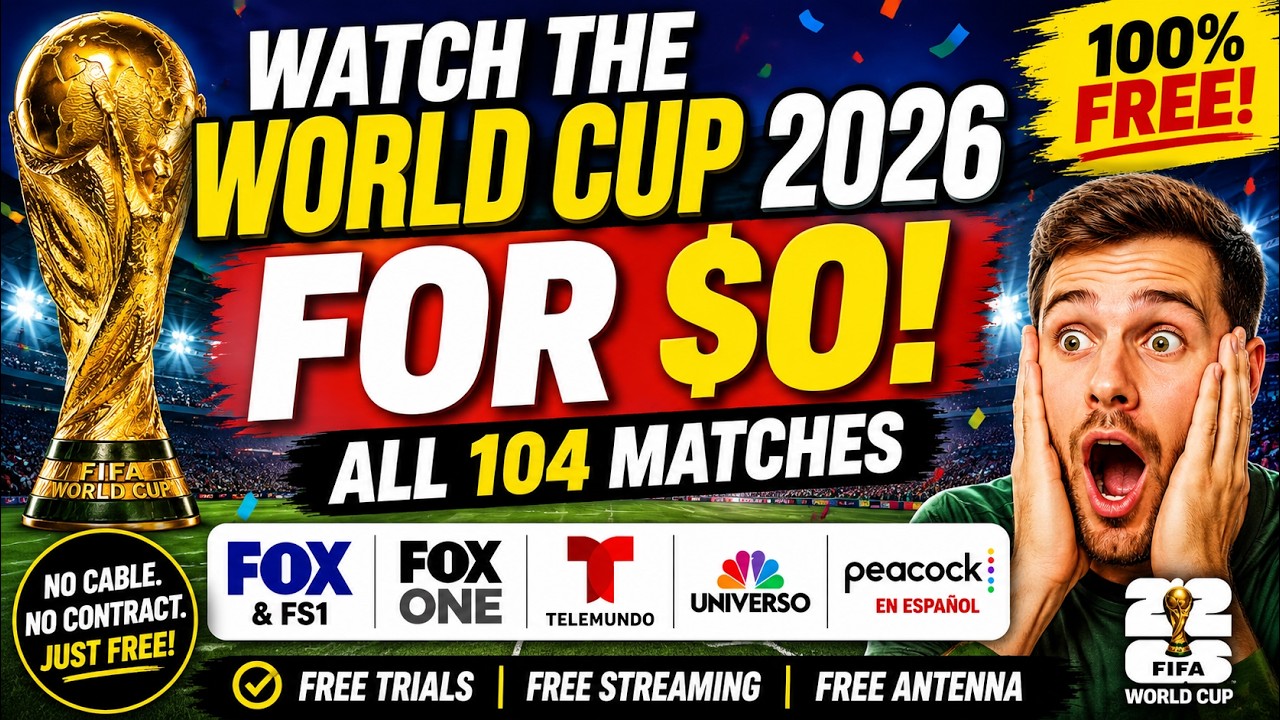 How to Watch the 2026 FIFA World Cup for FREE! 🌎🏆