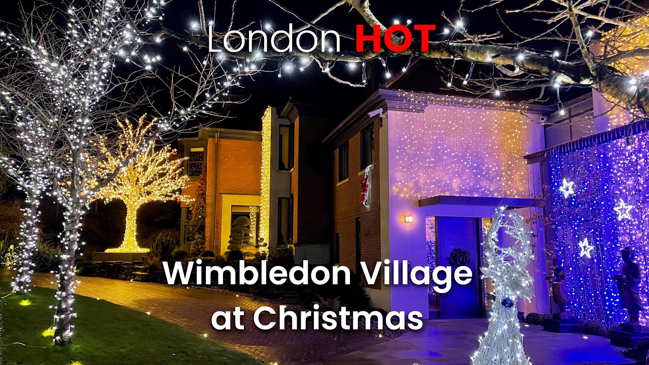 London's Wimbledon Village at Christmas, simply Amazing! (4K HDR)