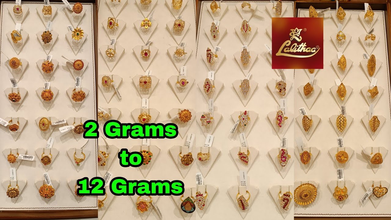 Lalithaa Jewellery Fancy Ring/Antique Ring/Vanki Ring Collections with Grams