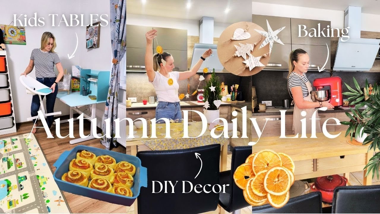 Fall Days in Slovakia 🇸🇰 | inTHEmiddle of Winter Decor | PIZZA Rolls 🍕| Assembling IKEA furniture🪛