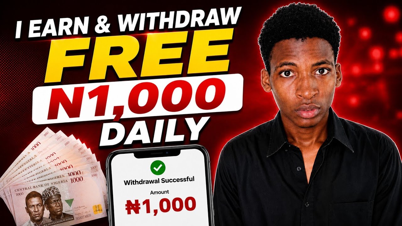 How I earn and withdraw Free N1,000 everyday in Nigeria | Make money online 2026 