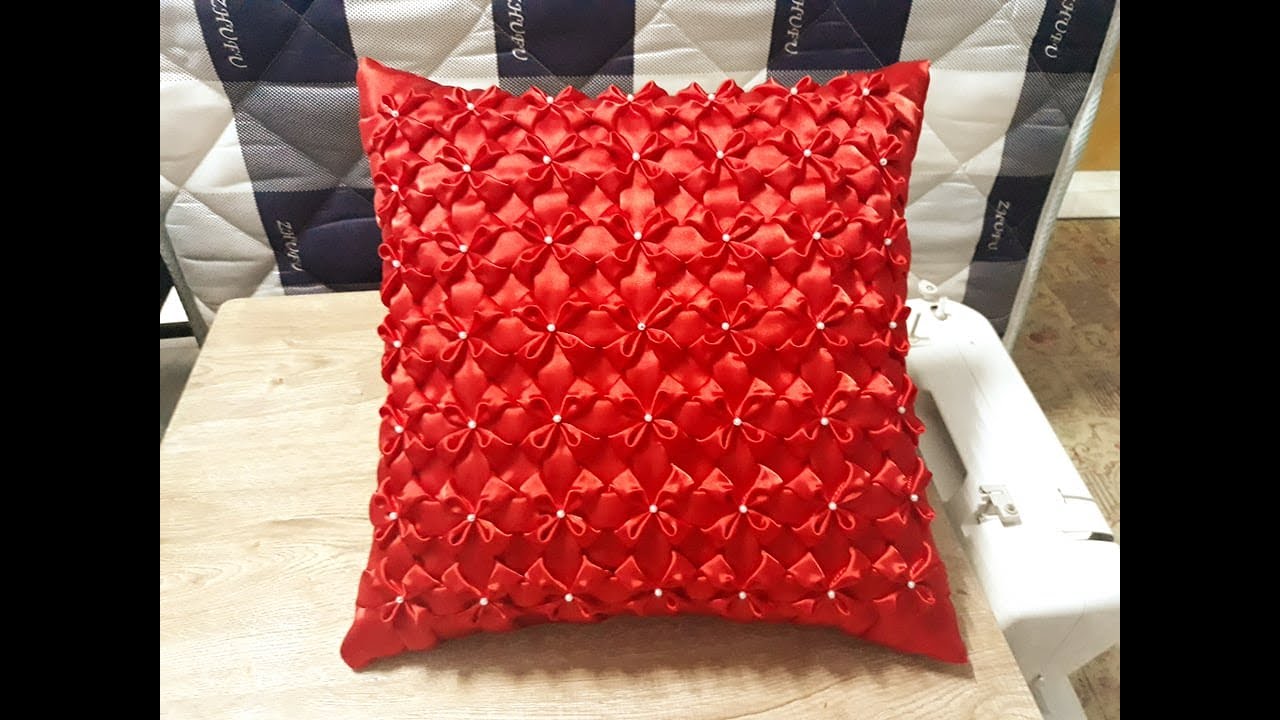 ผังหมอน/สอนวิธีเย็บ/วิธีจับจีบหมอนอิงลายสม๊อค (Smocking Pattern/Smocked Pillow)