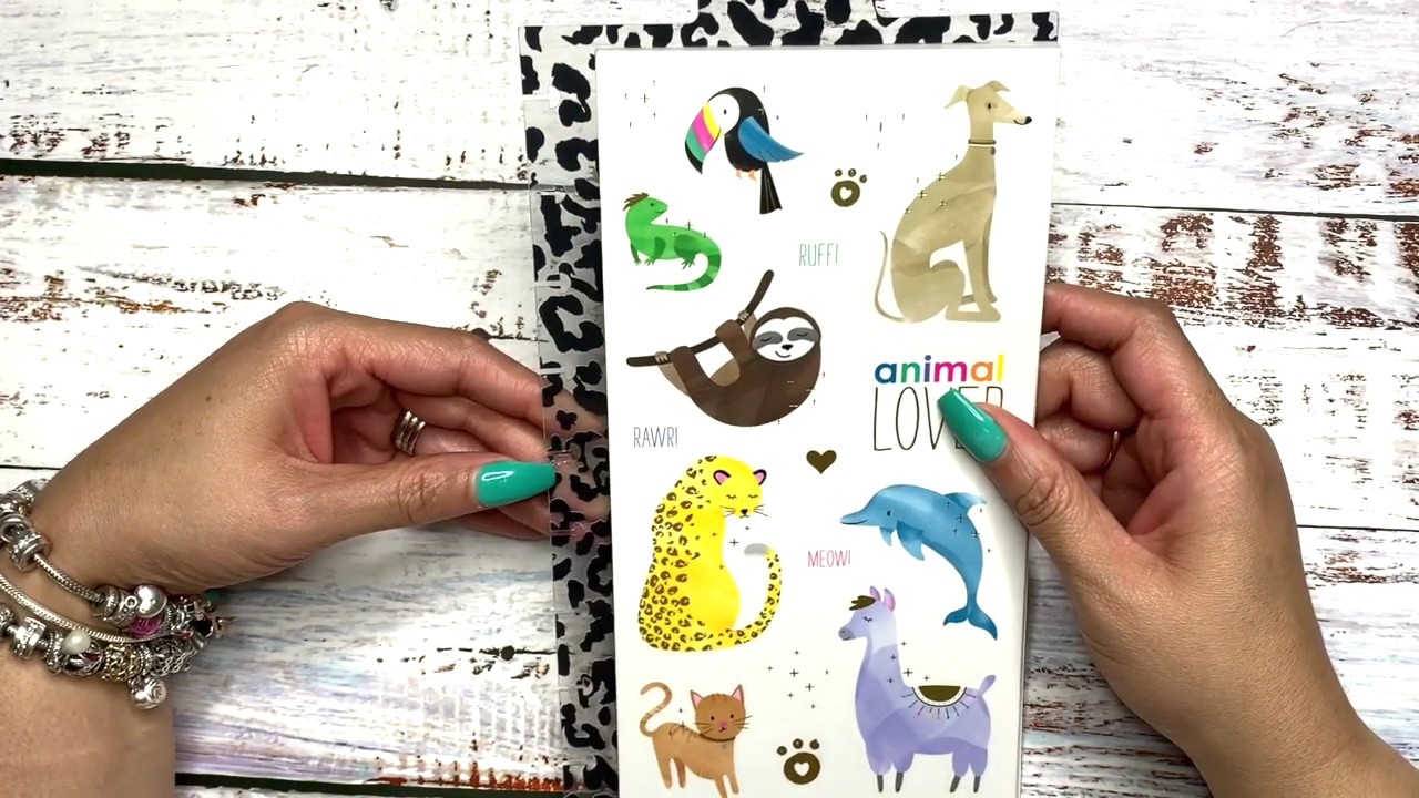 *** Happy Planner** Animal Lover and Stick People Sticker Dashboard Flip Through**