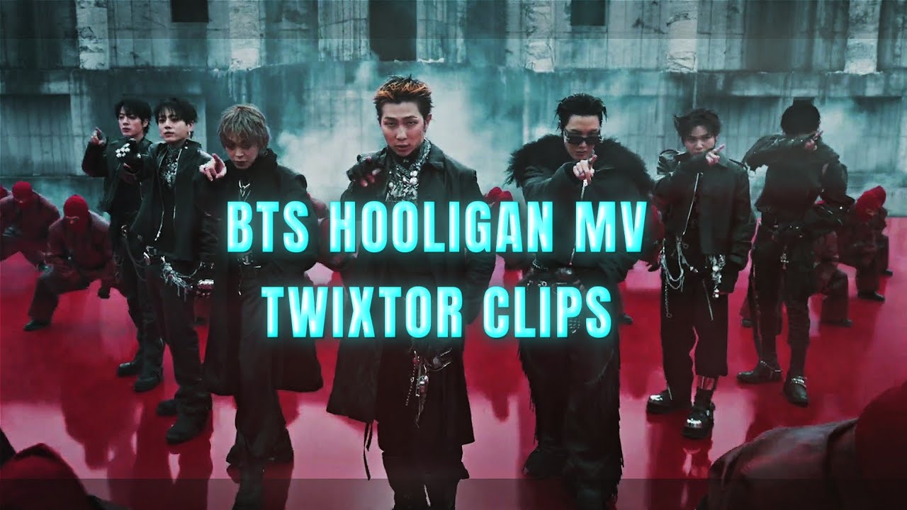 BTS - Hooligan official MV twixtor clips for editing [ 4k ]