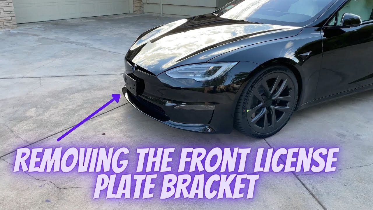 Tesla Model S 2021 - Removing the Front License Plate Bracket