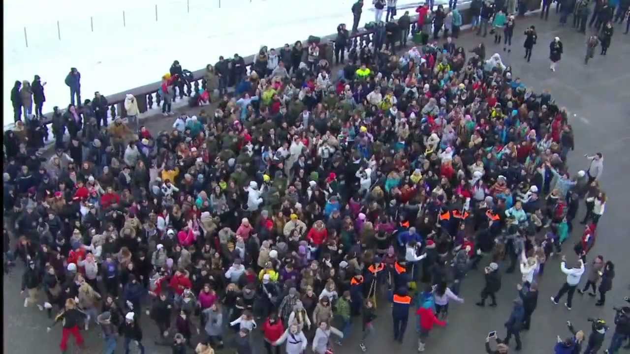 Flash-Mob Флэш Моб на Воробьёвых Горах TACO 