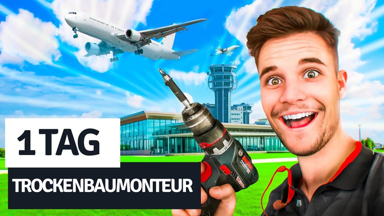 Ich habe einen FLUGHAFEN gebaut (wirklich!) 1 Tag als Trockenbaumonteur